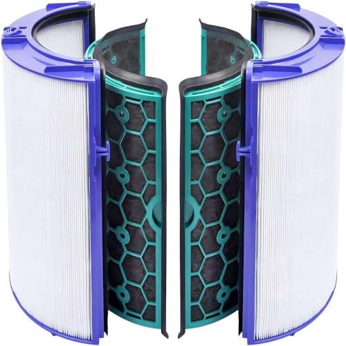 KEEPOW Filtro per Dyson Pure Hot Cool HP04 TP04 DP04 Hepa di Ricambio, Sistema Filtrante Sigillato due stadi 360°, carbone attivo Viola